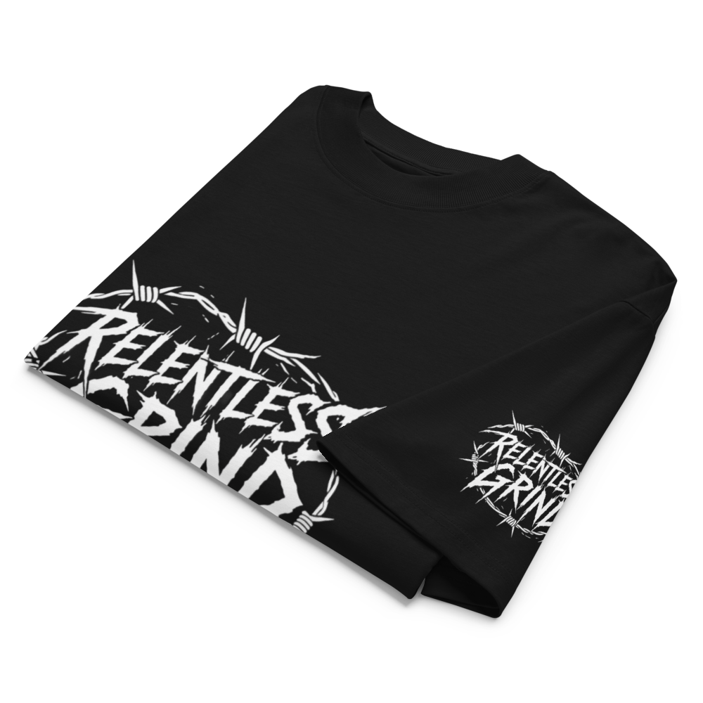 Barbed Wire - Unisex organic oversized high neck t-shirt