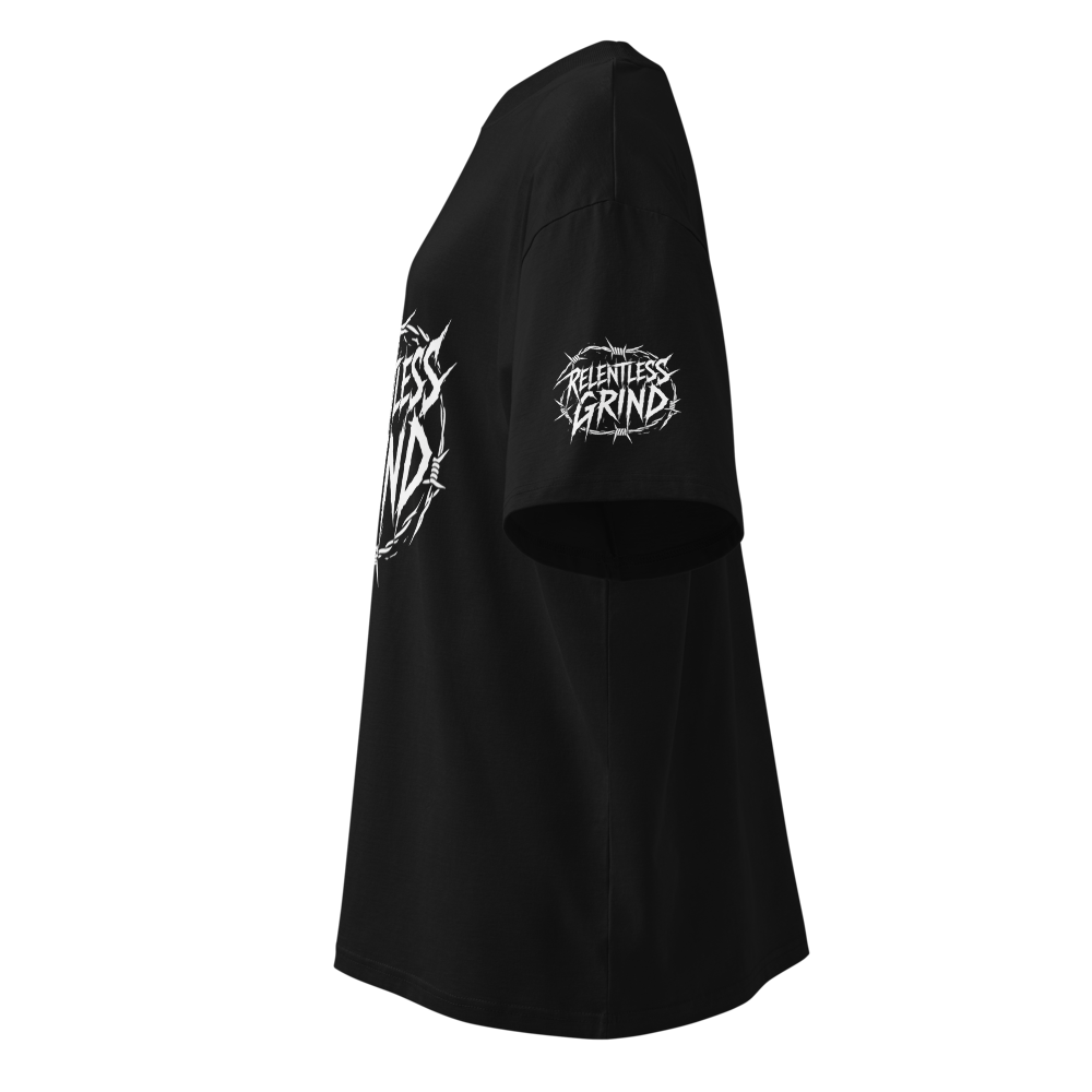Barbed Wire - Unisex organic oversized high neck t-shirt