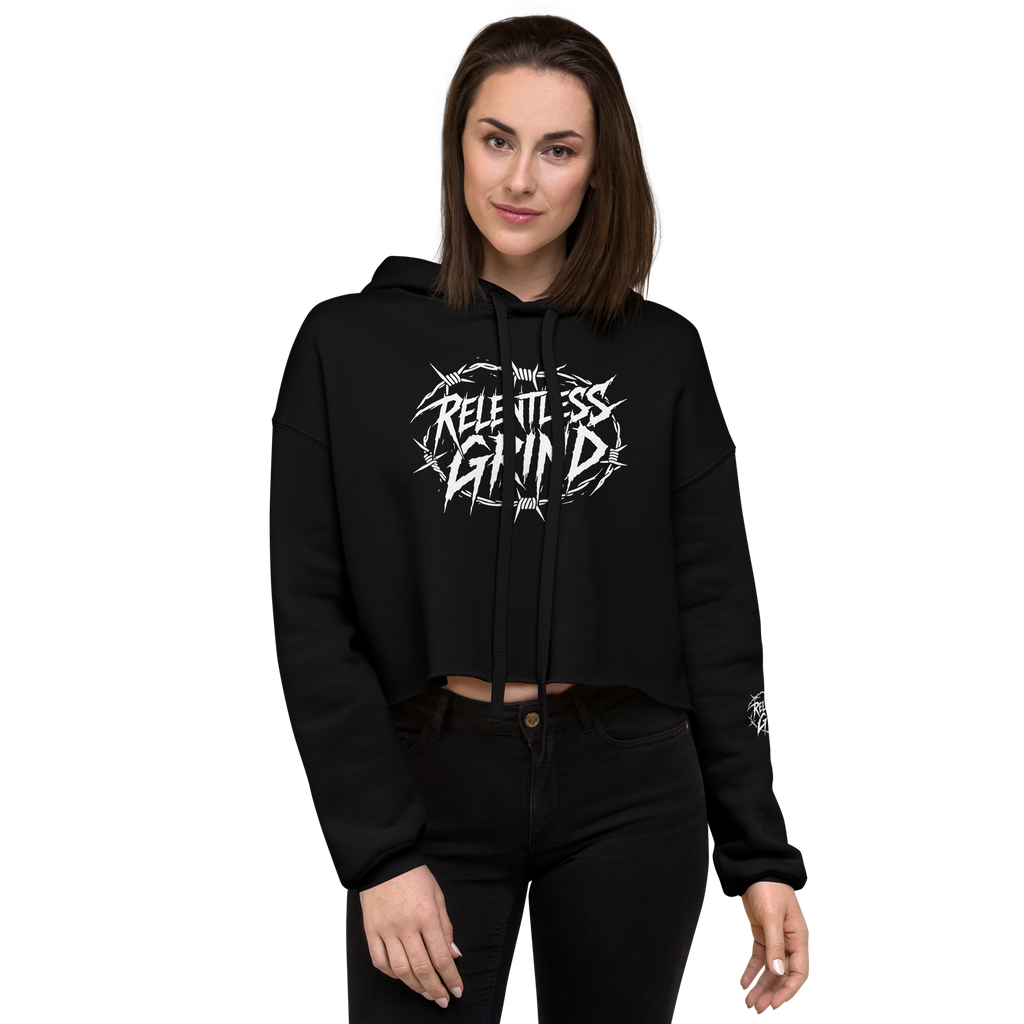 Barbed Wire - Womens Crop Hoodie