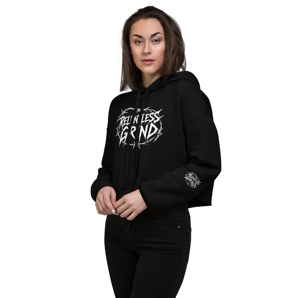 Barbed Wire - Womens Crop Hoodie